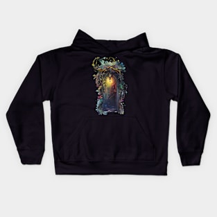 Fairy Door Watercolor 3 Come Through Kids Hoodie